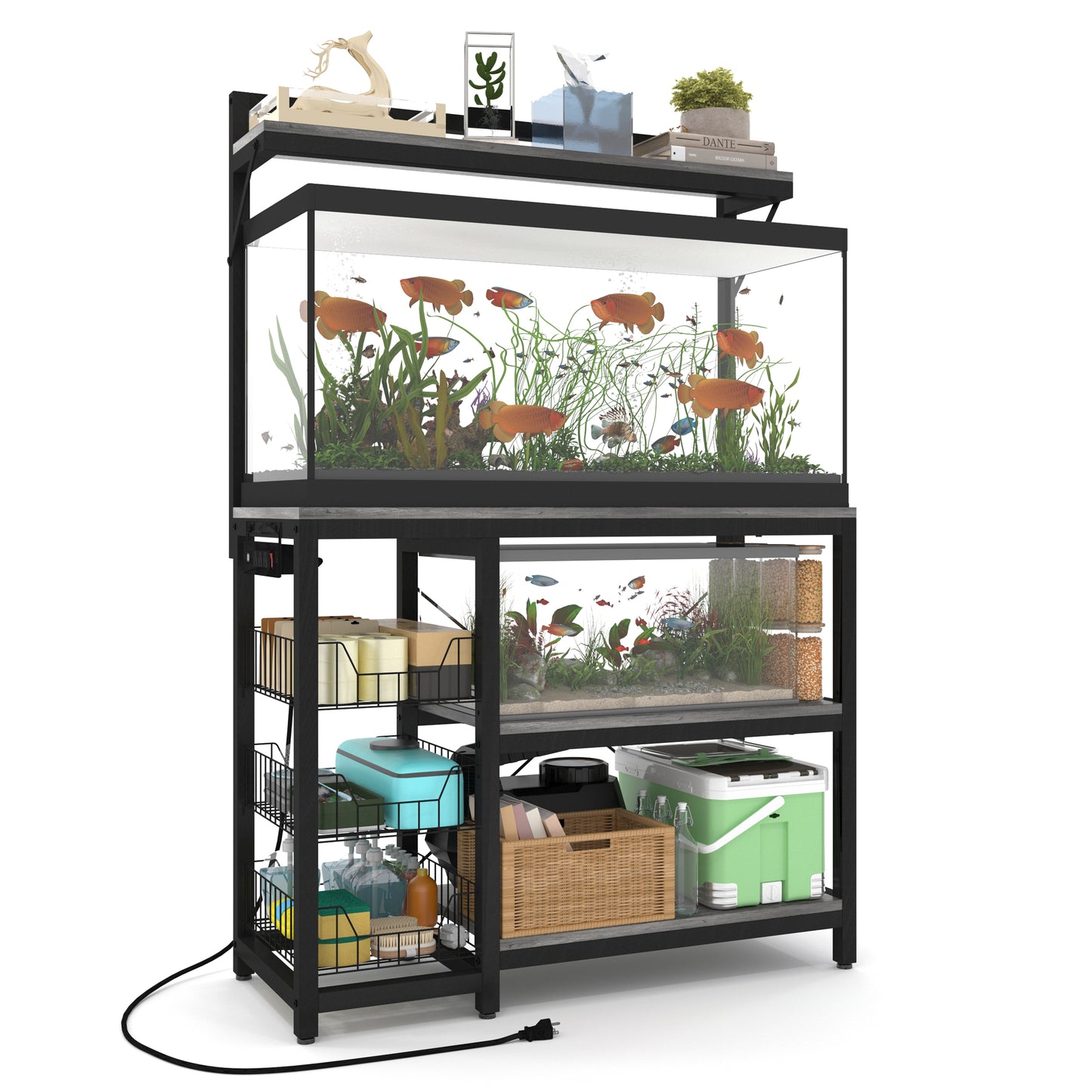 Aquarium Stands with Power Outlets