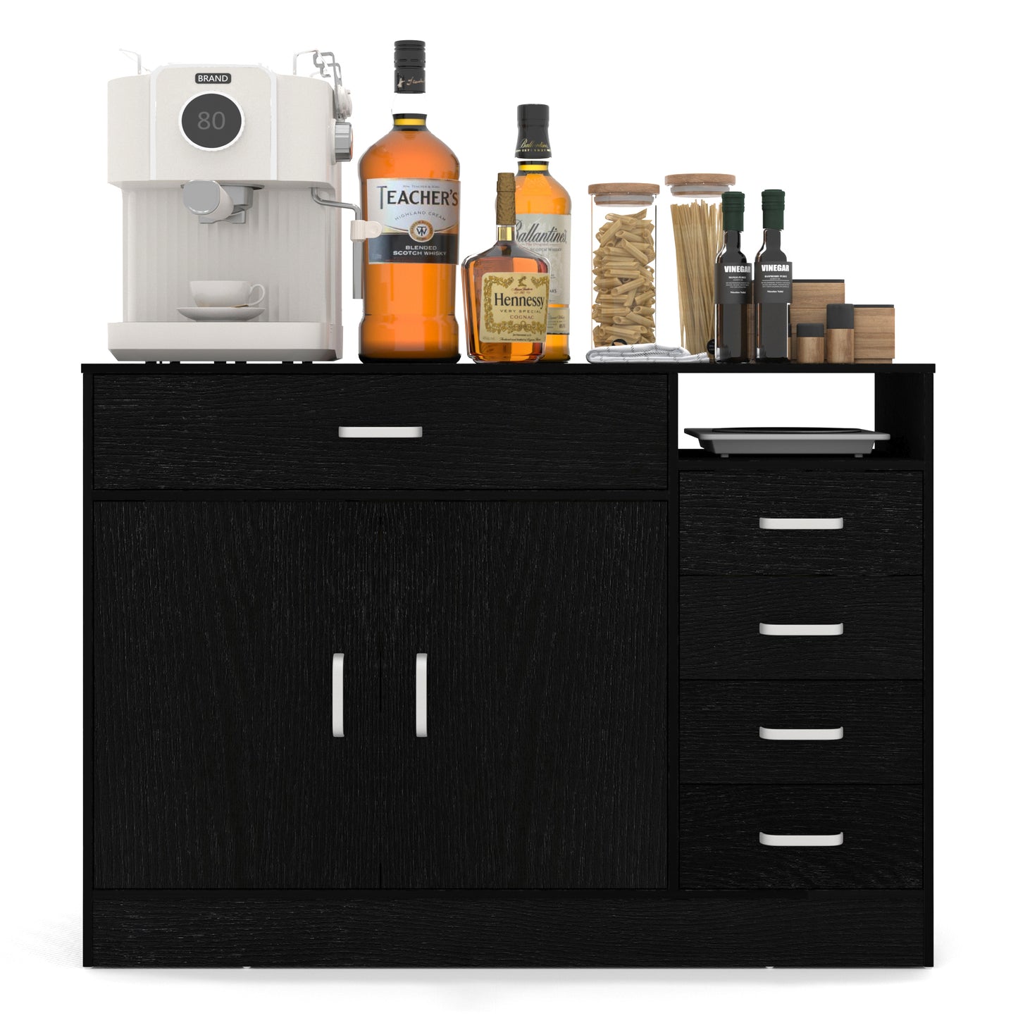 Wooden File Storage Cabinets,Black