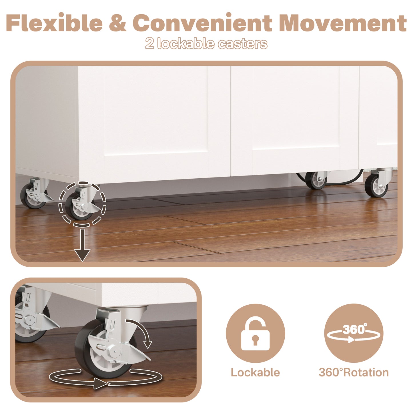 Kitchen Island with Power Outlets
