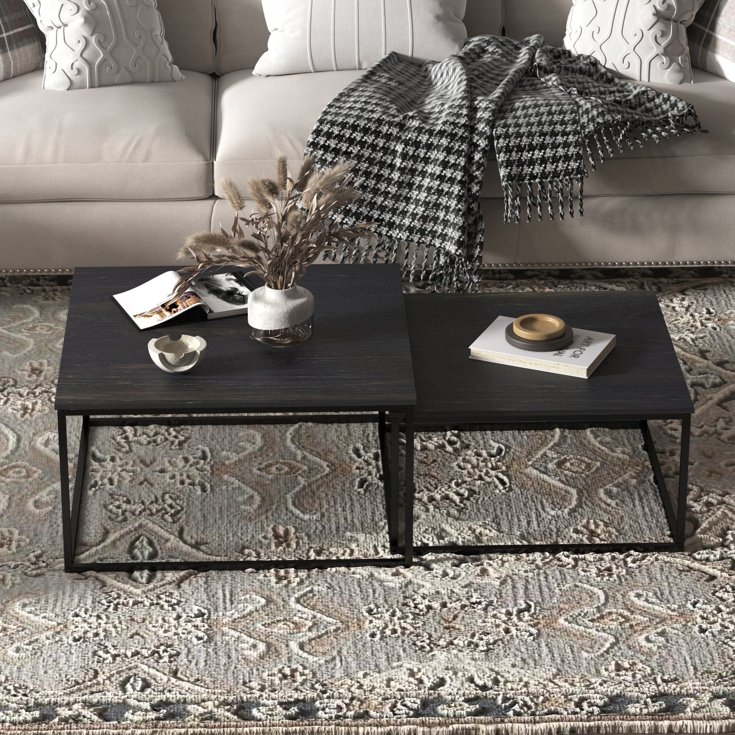 Coffee Table Set,Black