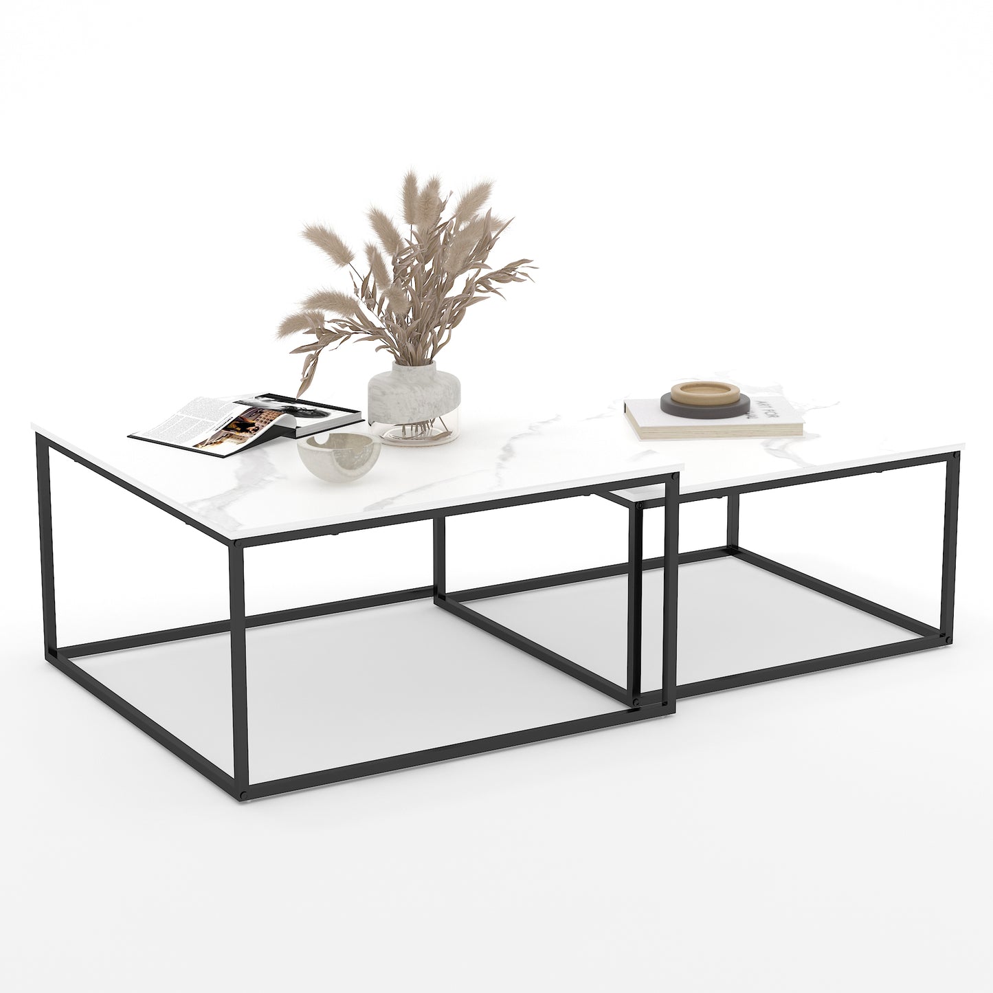 Coffee Table Set,White