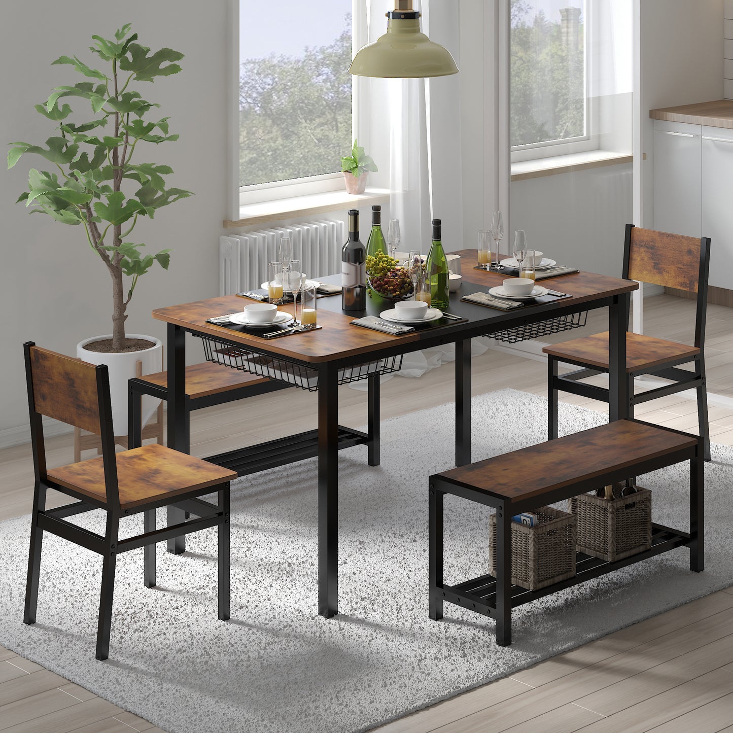 Dining Table Set for 4-6 People