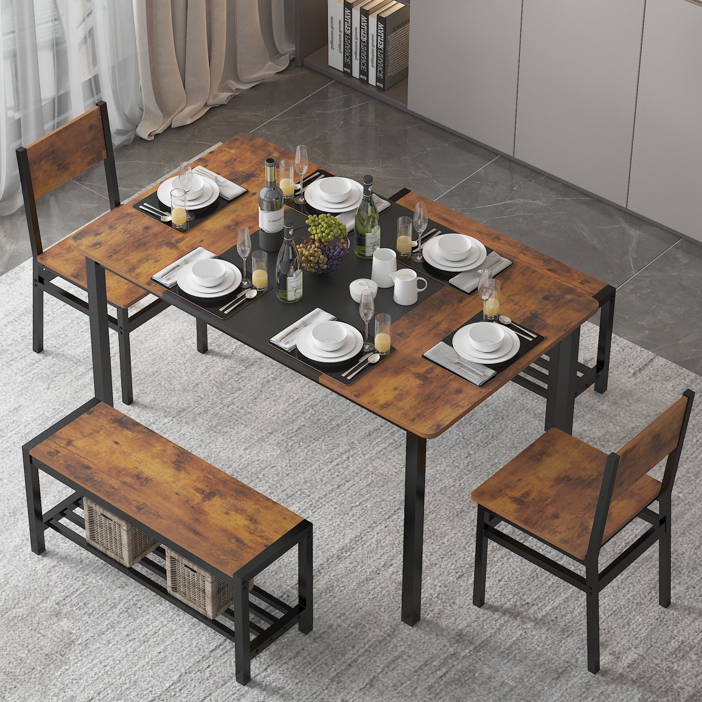 Dining Table Set for 4-6 People