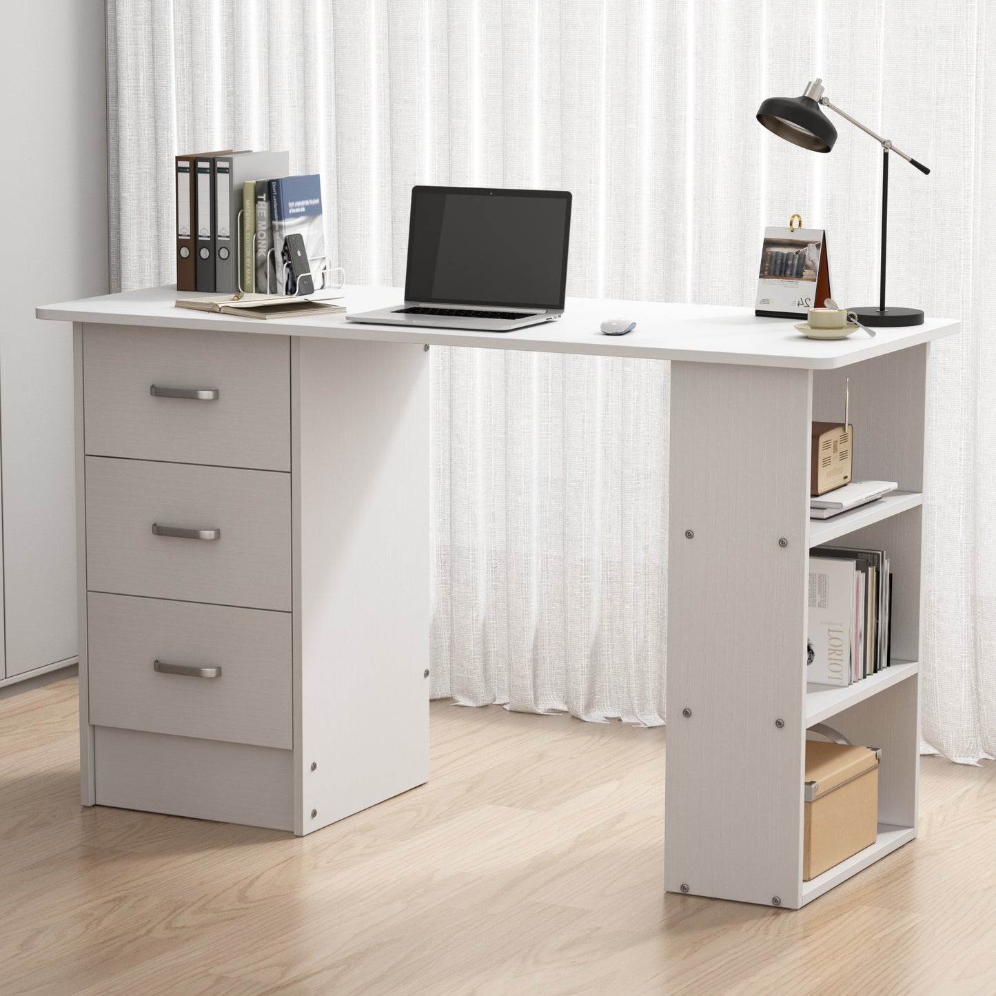 Writing Desk for Home Office,White
