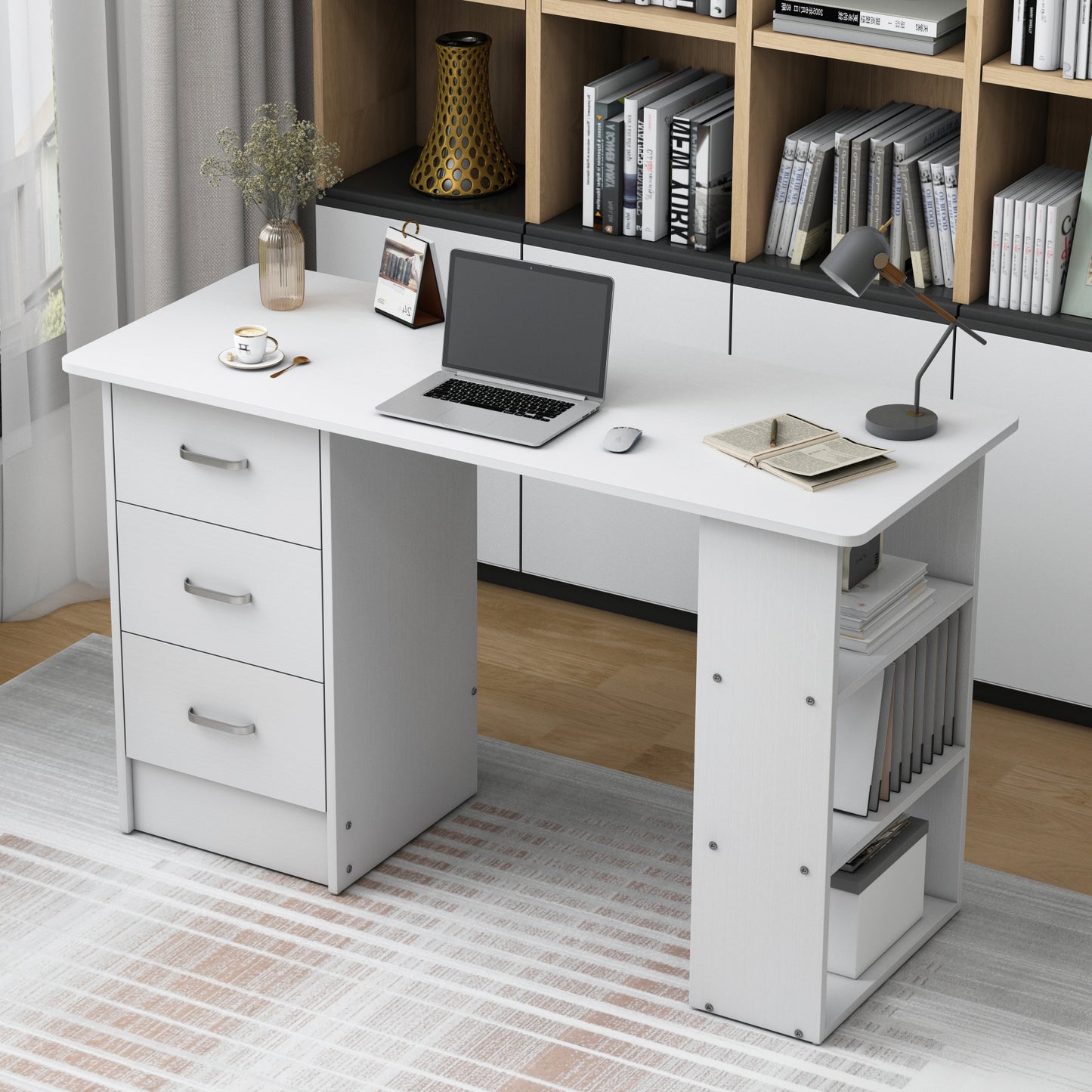 Writing Desk for Home Office,White
