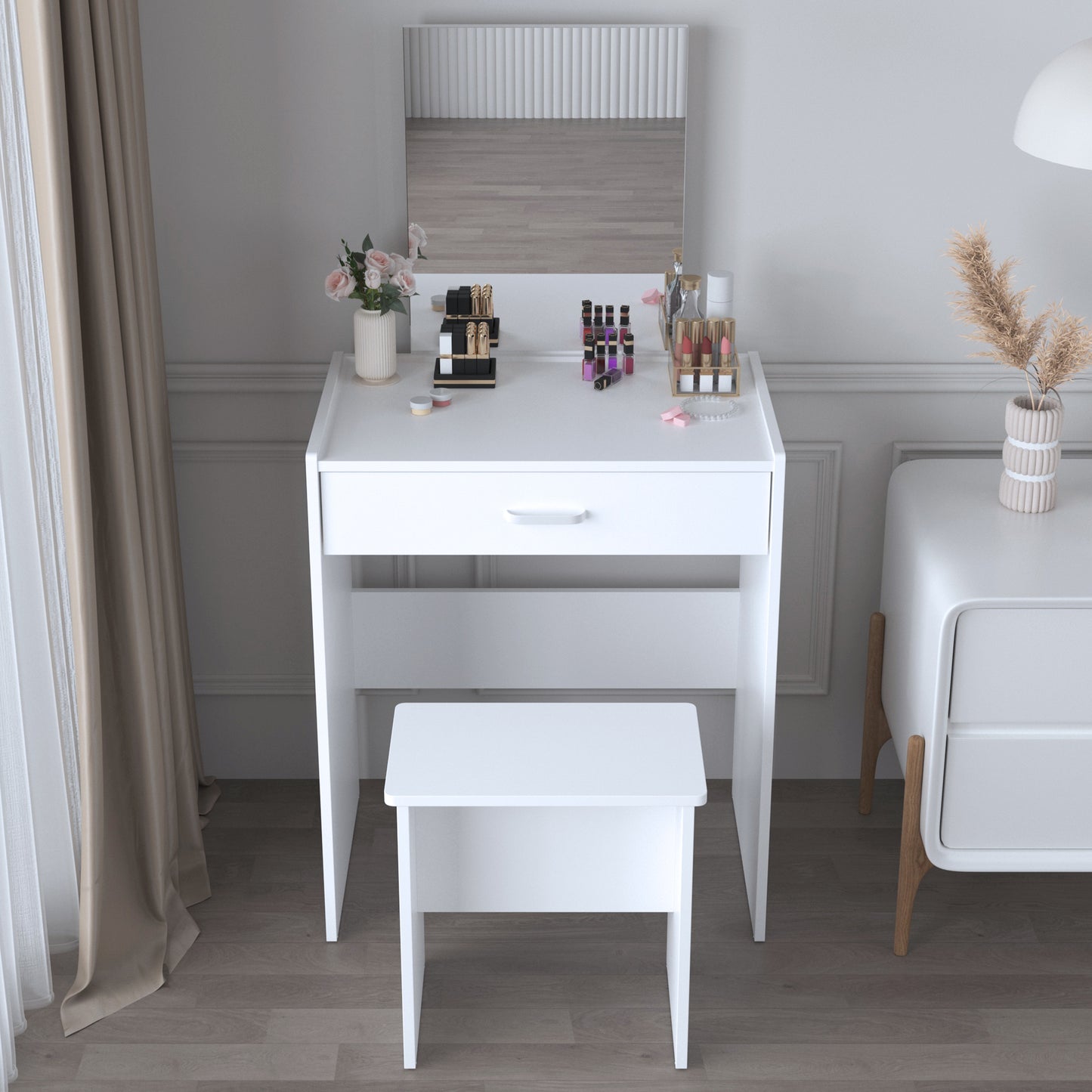 Vanity Desk with Mirror