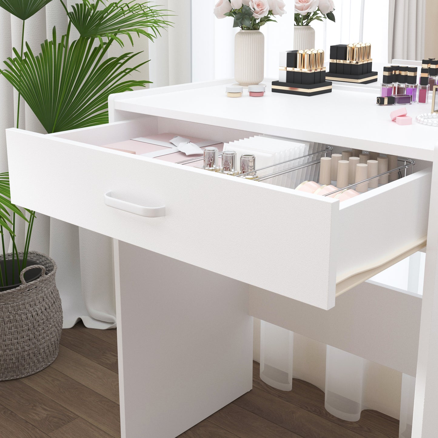 Vanity Desk with Mirror