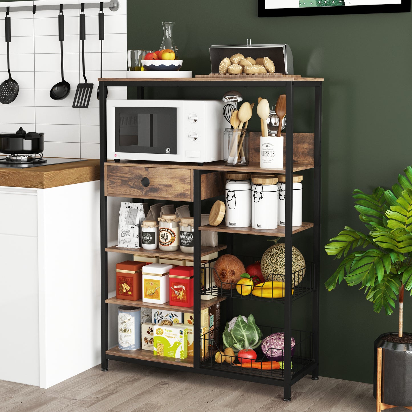 5-Tier Kitchen Bakers Rack