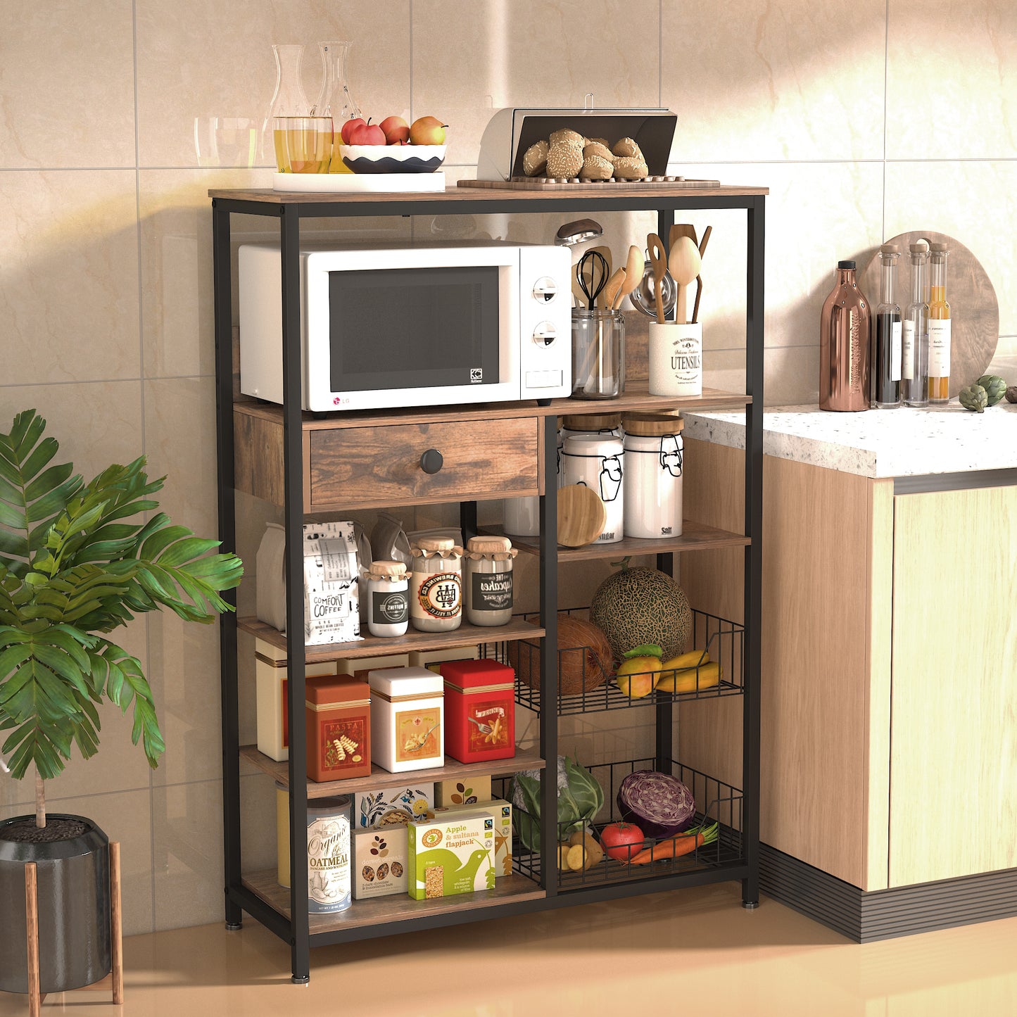 5-Tier Kitchen Bakers Rack