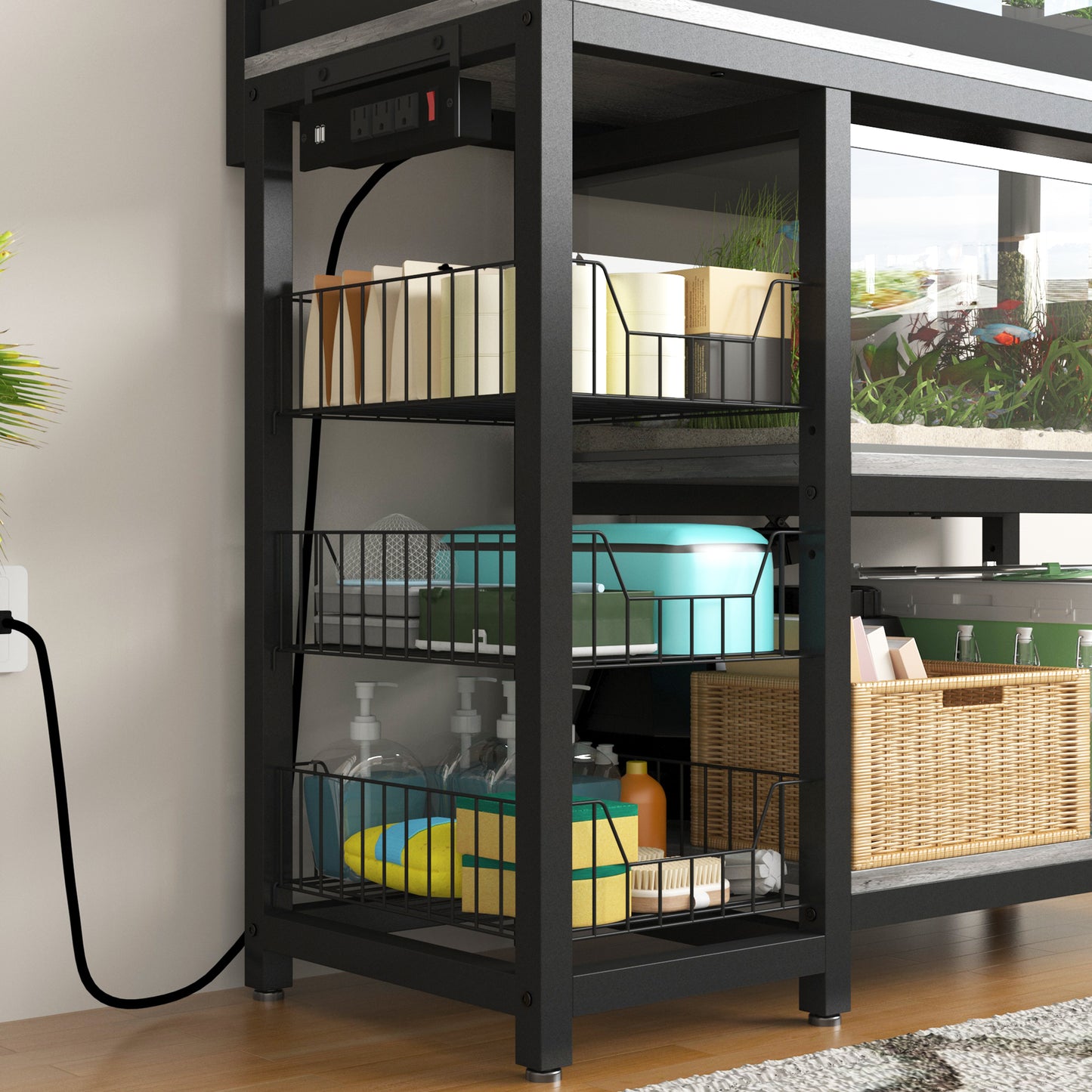 Aquarium Stands with Power Outlets