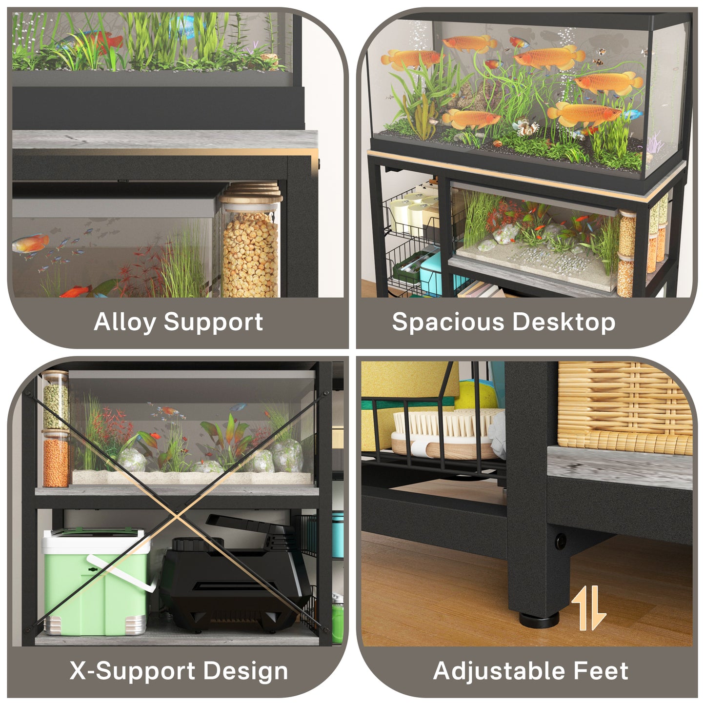 Aquarium Stands with Power Outlets