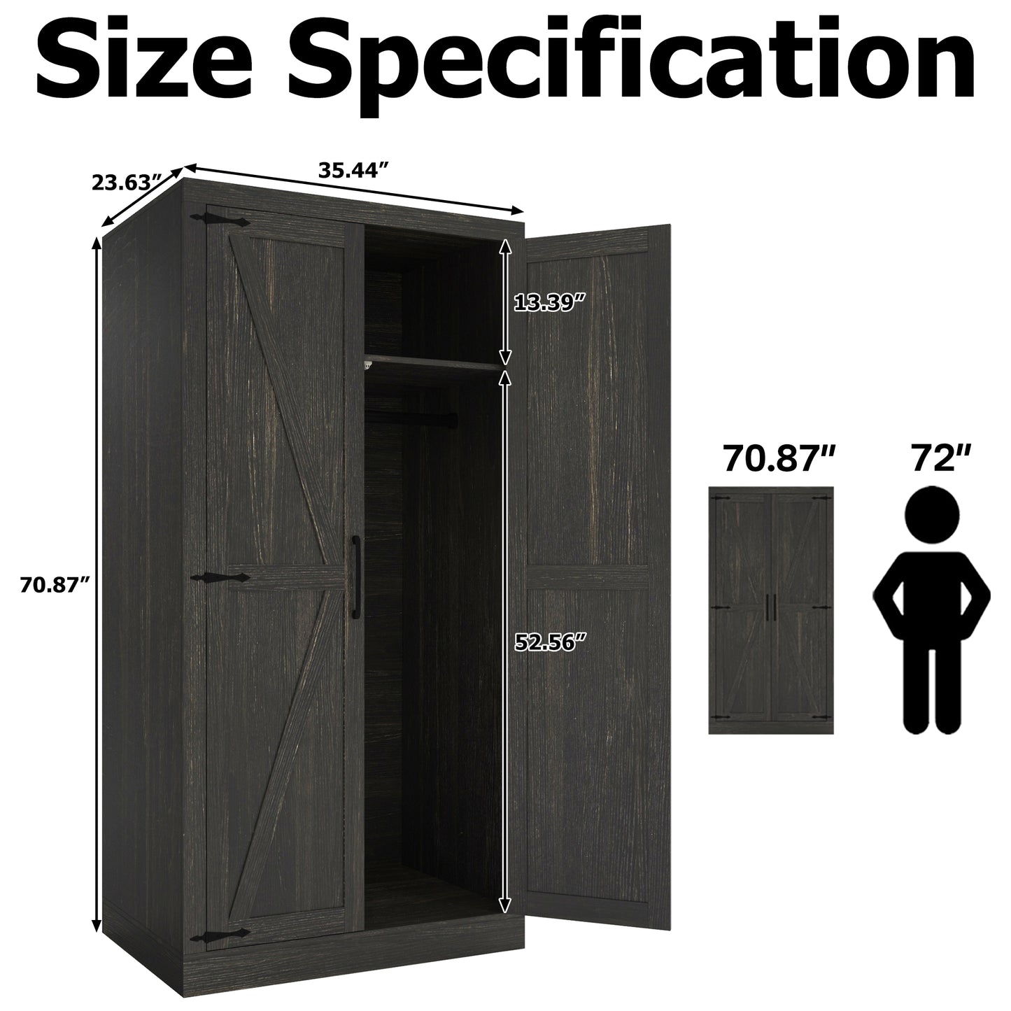 Large Armoire Wardrobe Closet