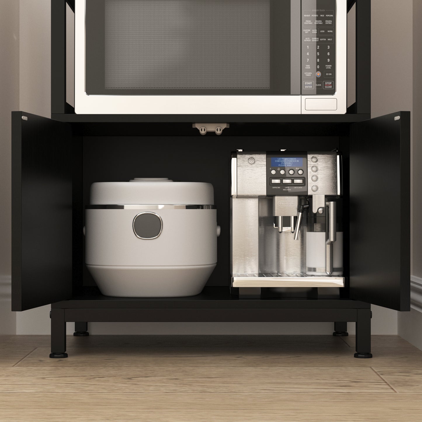 Bakers Rack with Cabinet