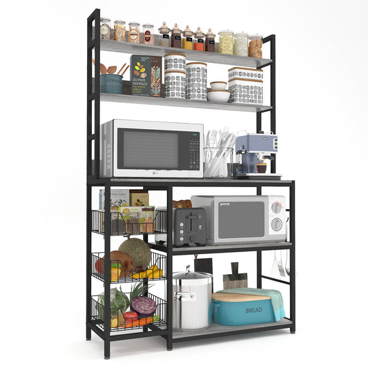 Kitchen Bakers Rack with Baskets