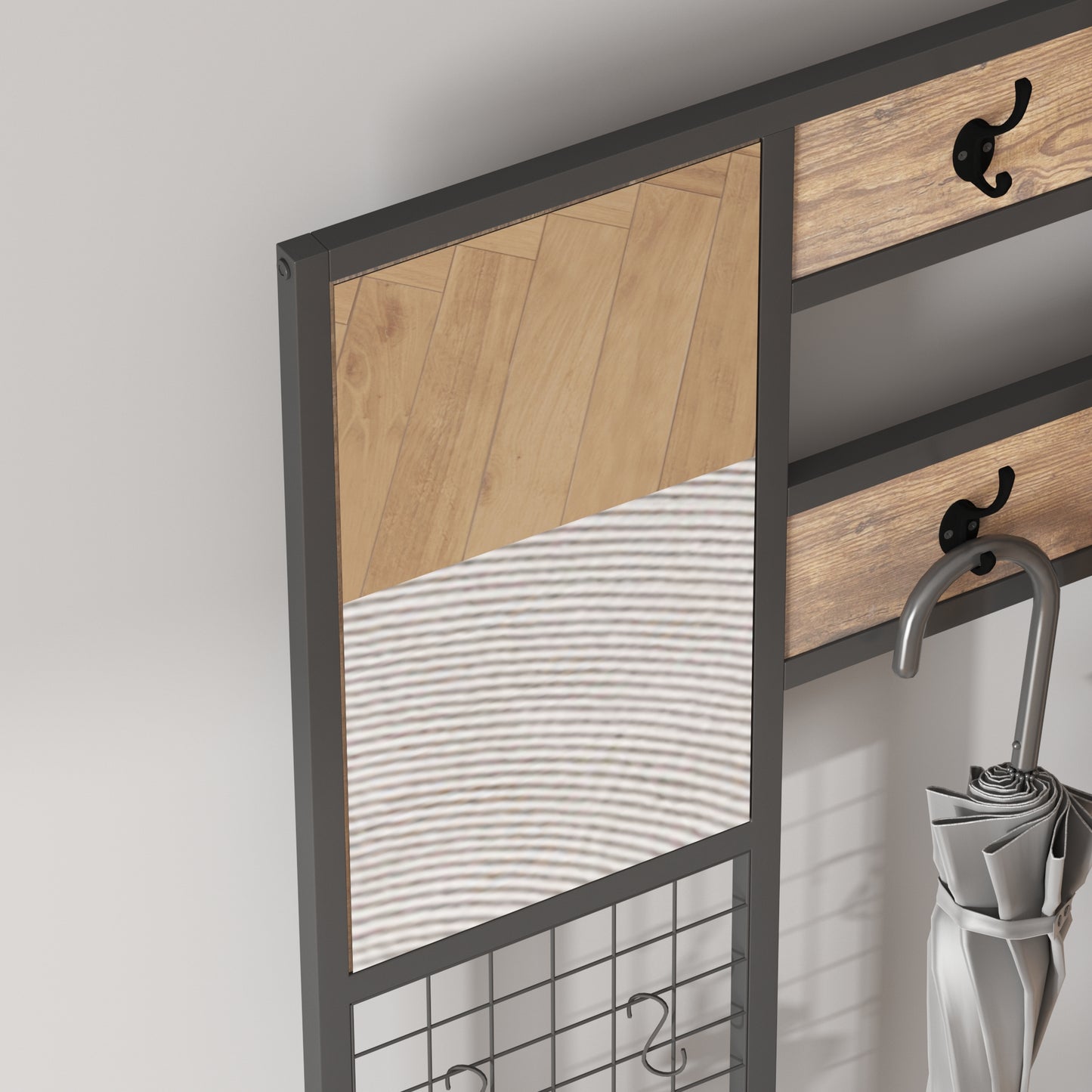 Entryway Hall Tree with Drawer