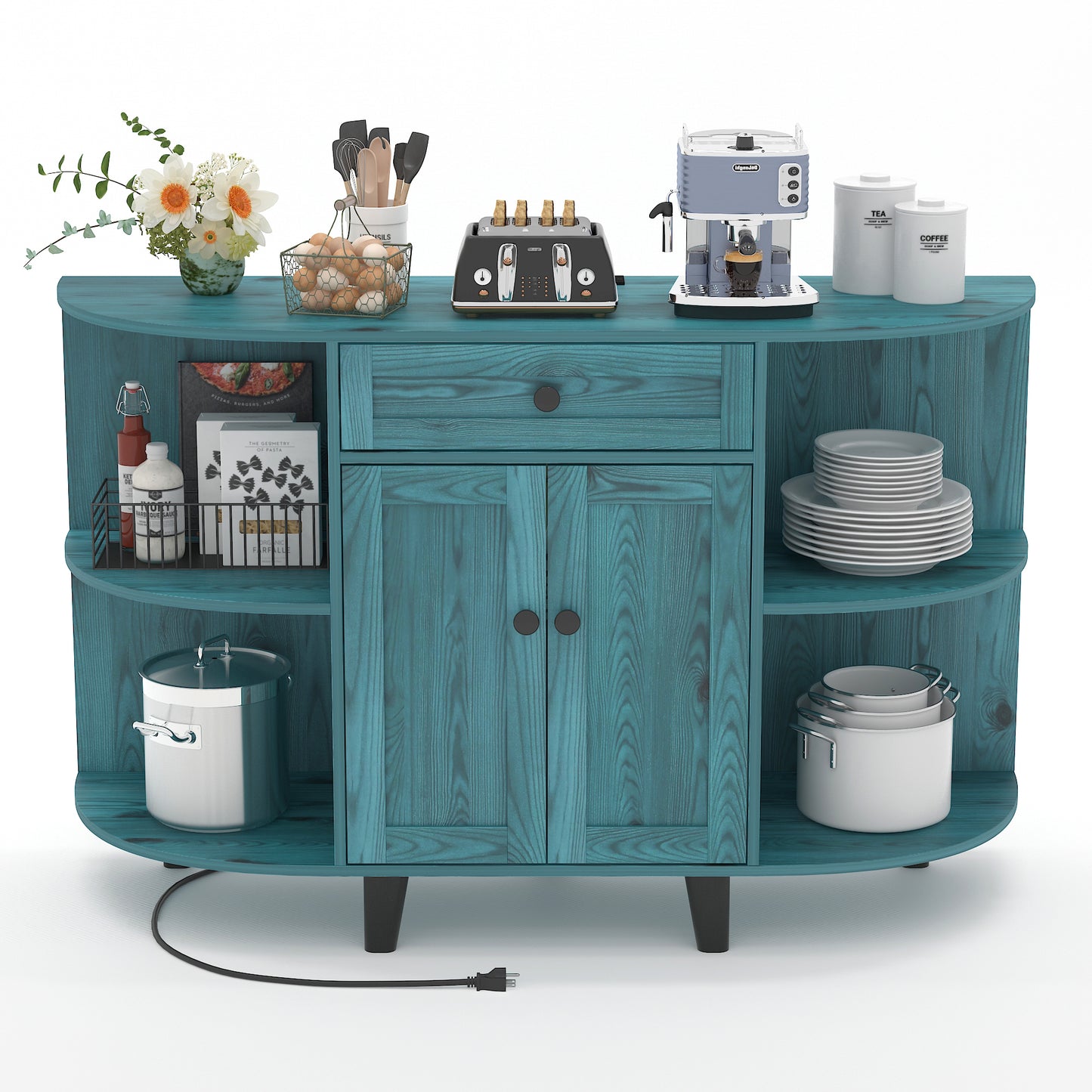 Sideboard Buffet Cabinet with Power Outlet