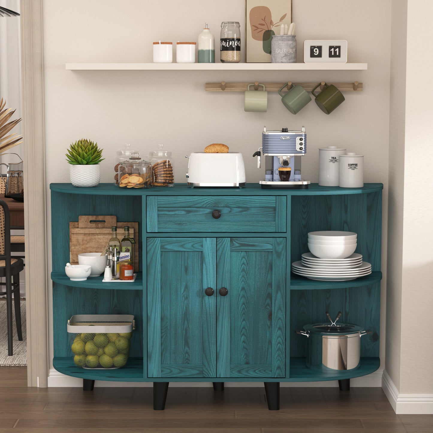 Sideboard Buffet Cabinet with Power Outlet