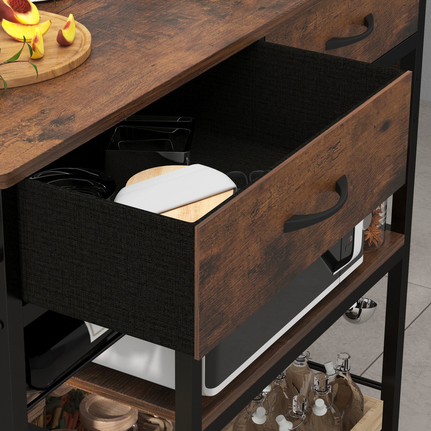 Kitchen Island with Power Outlet