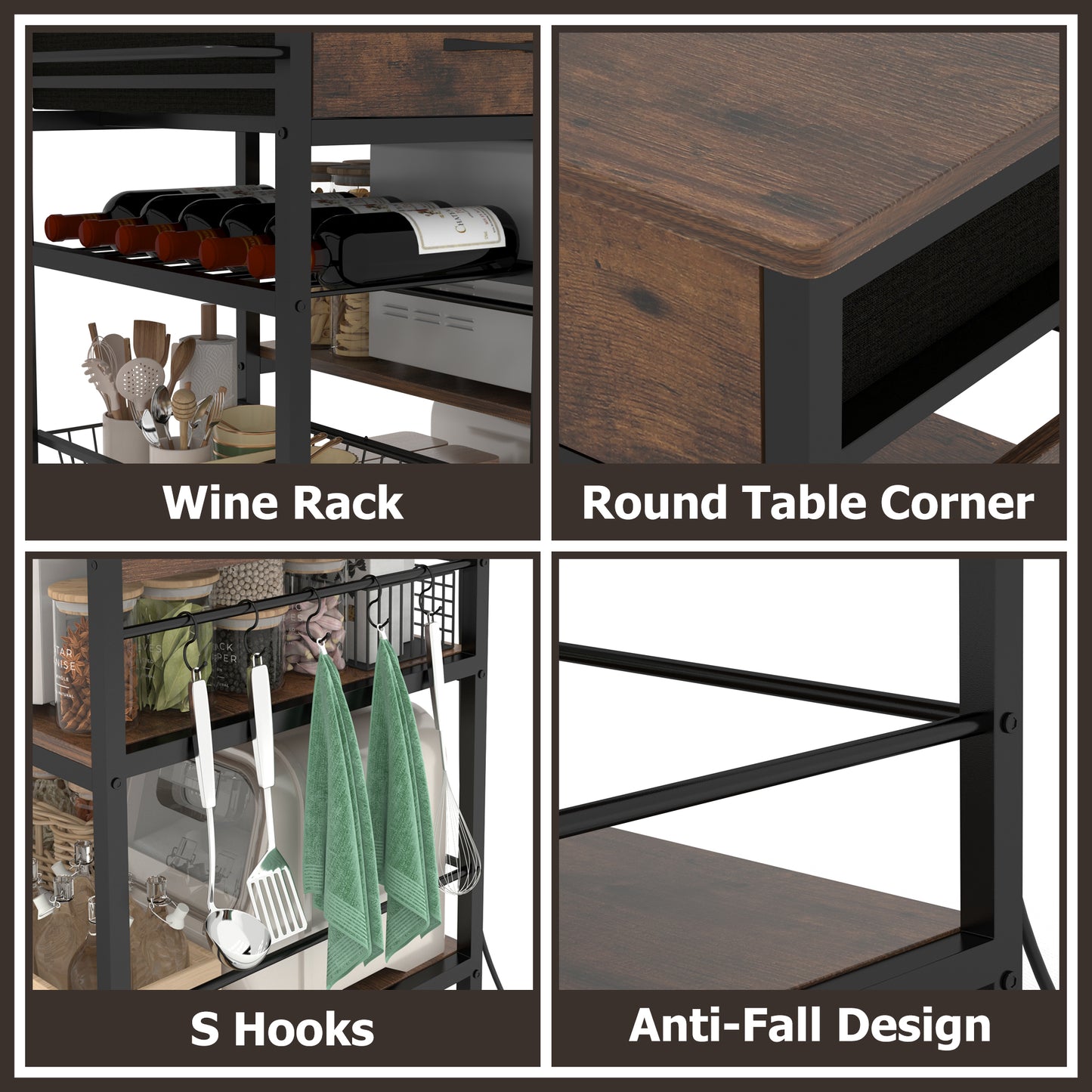 Kitchen Island with Power Outlet
