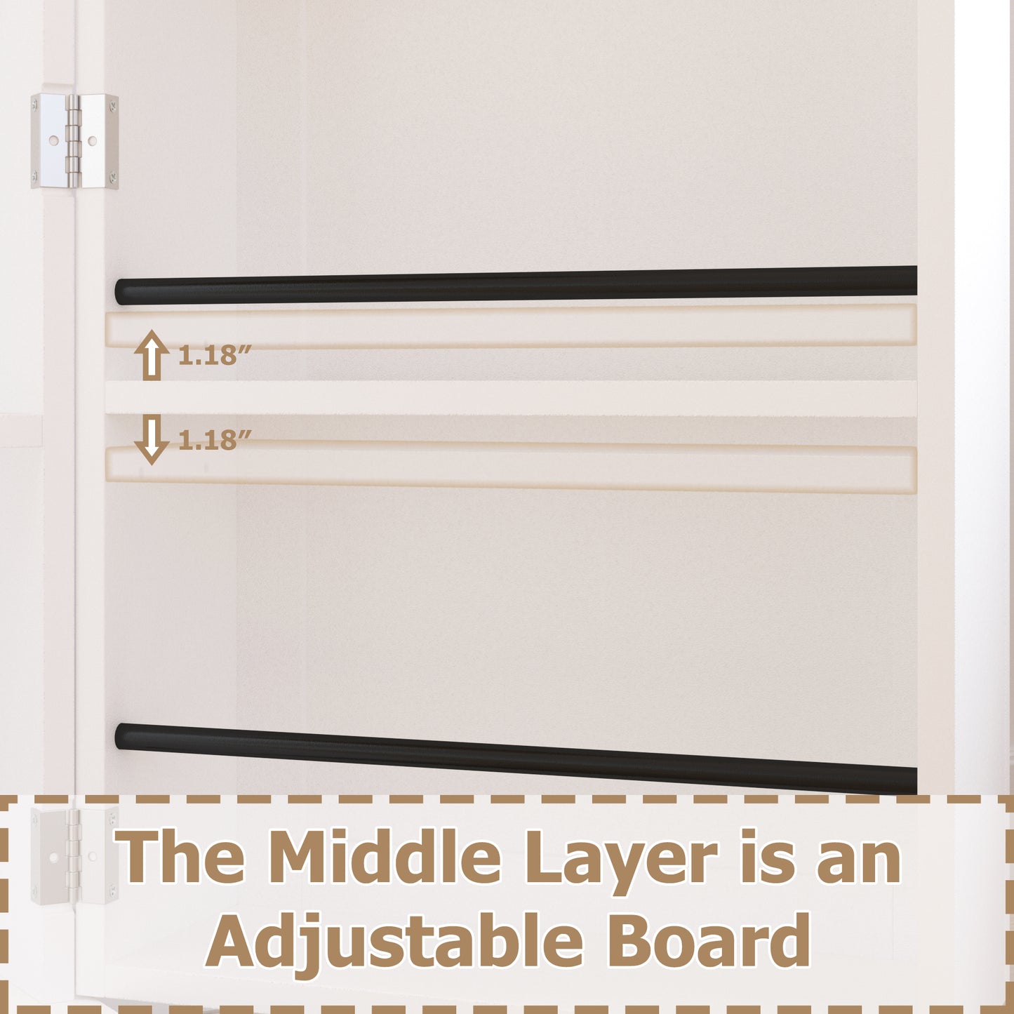 Kitchen Storage Cabinet with Power Outlets