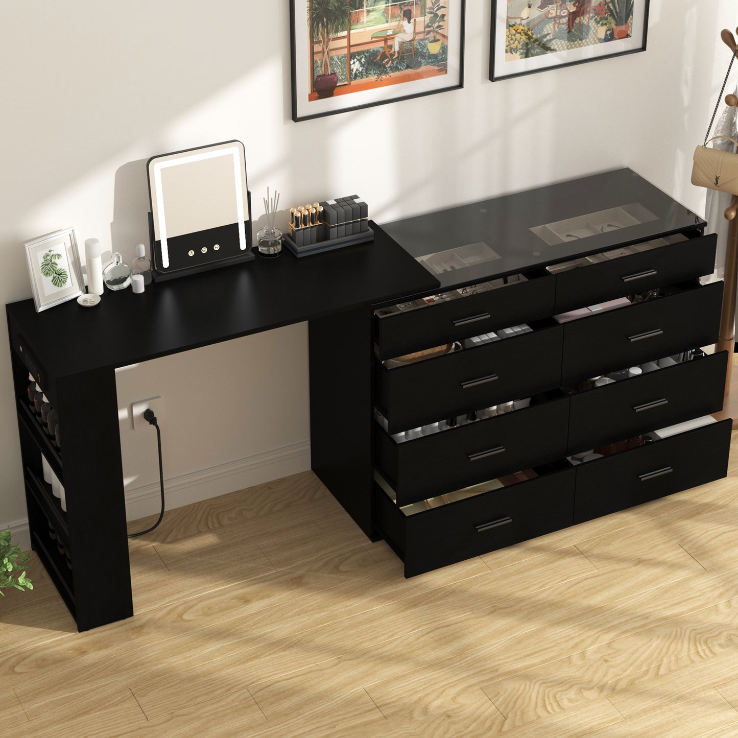 Vanity Desk with LED