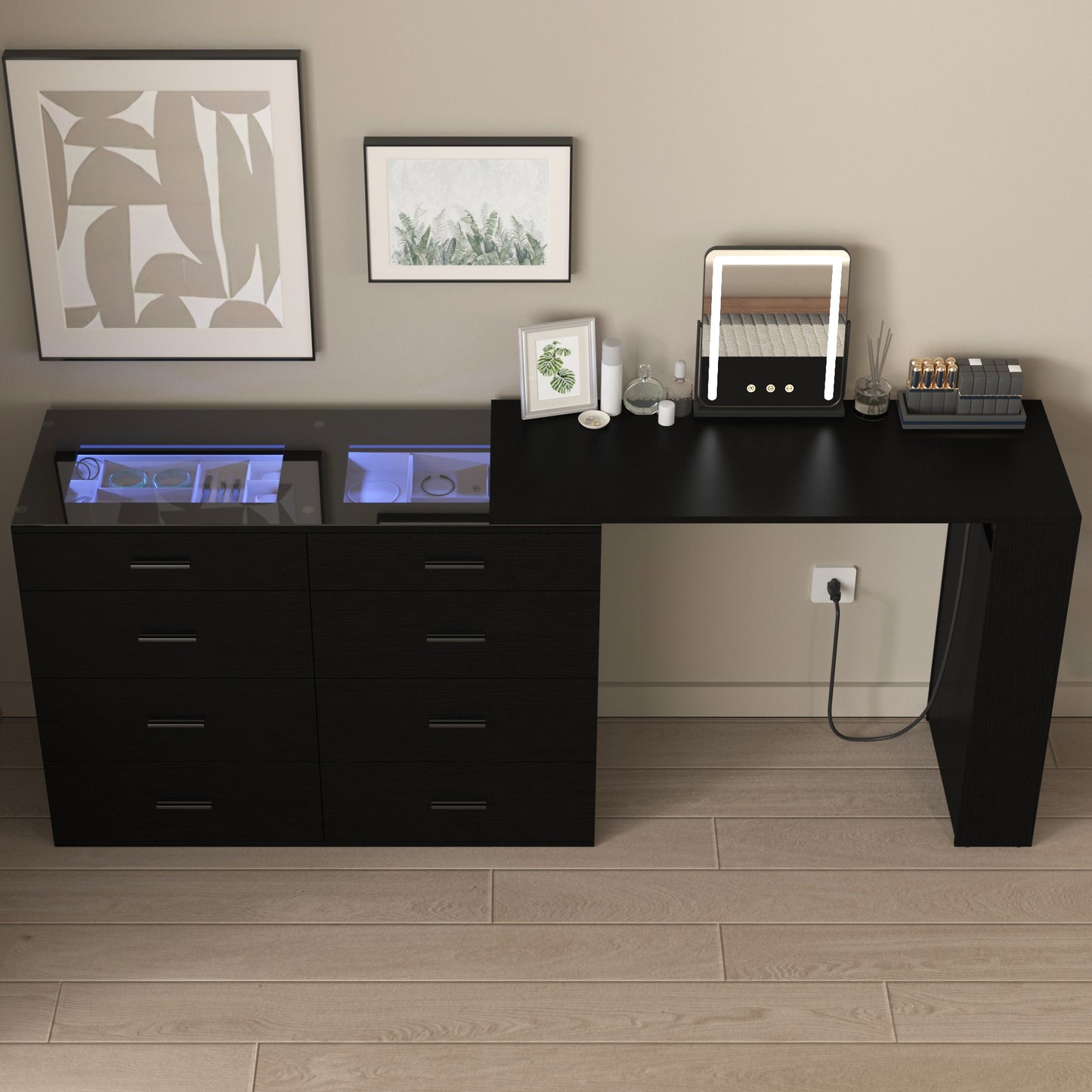 Vanity Desk with LED