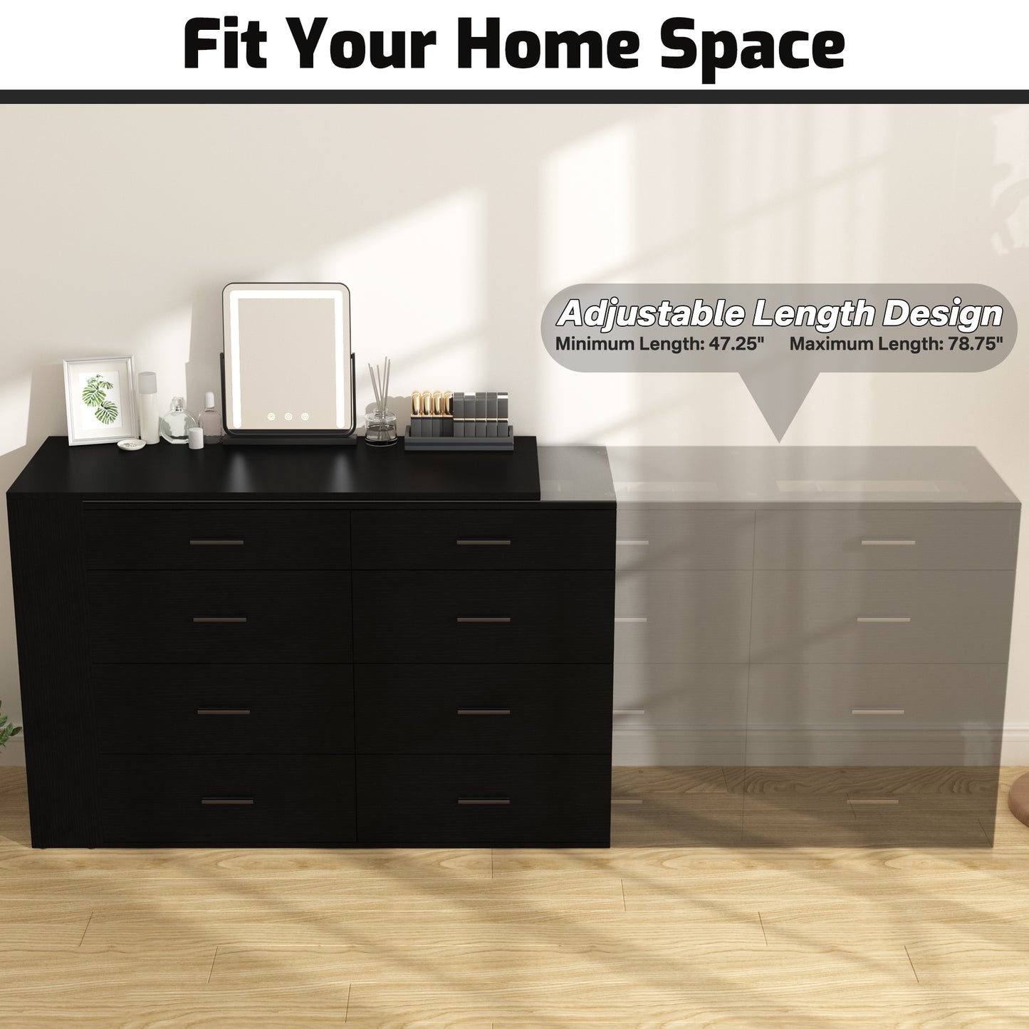 Vanity Desk with LED