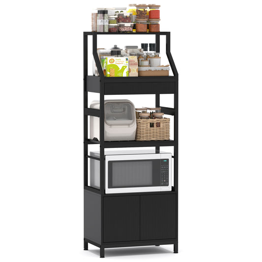 Bakers Rack with Cabinet