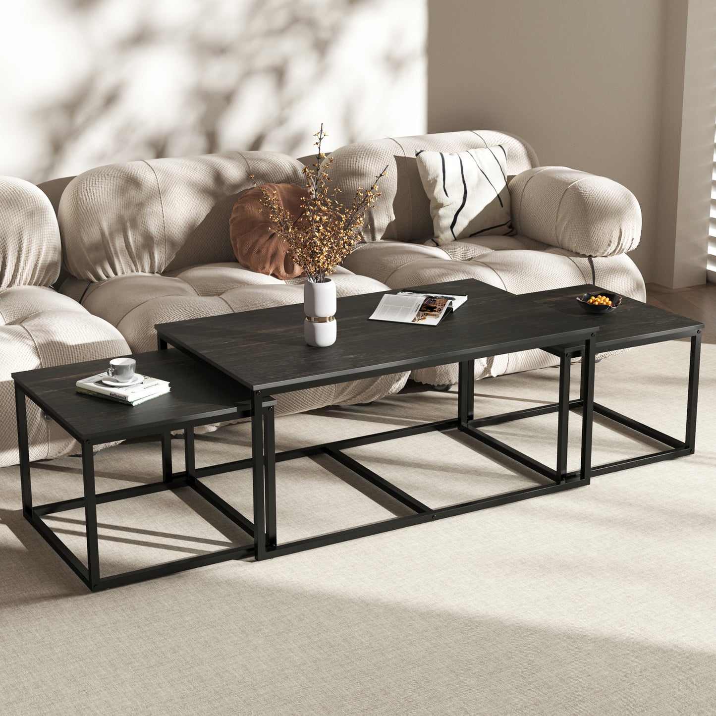 3 Pieces Nesting Coffee Tables