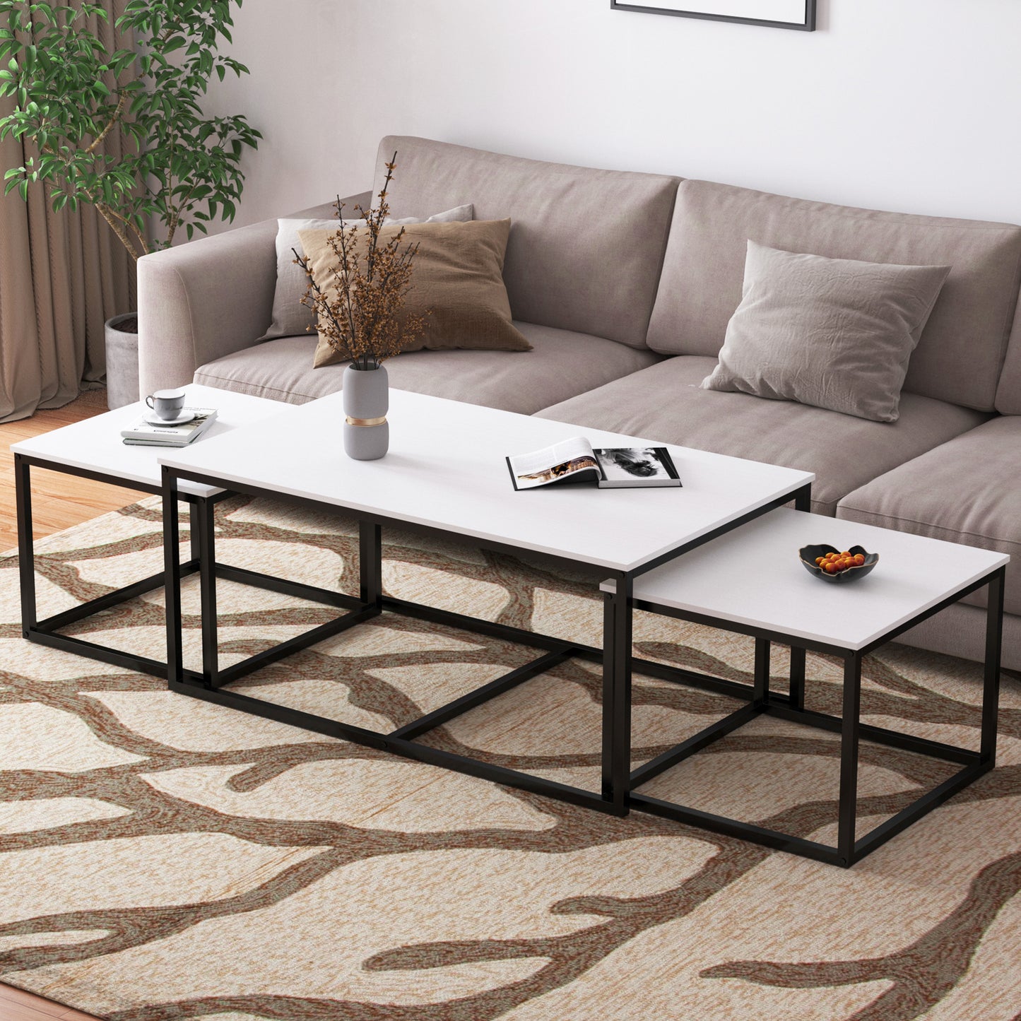 3 Pieces Nesting Coffee Tables