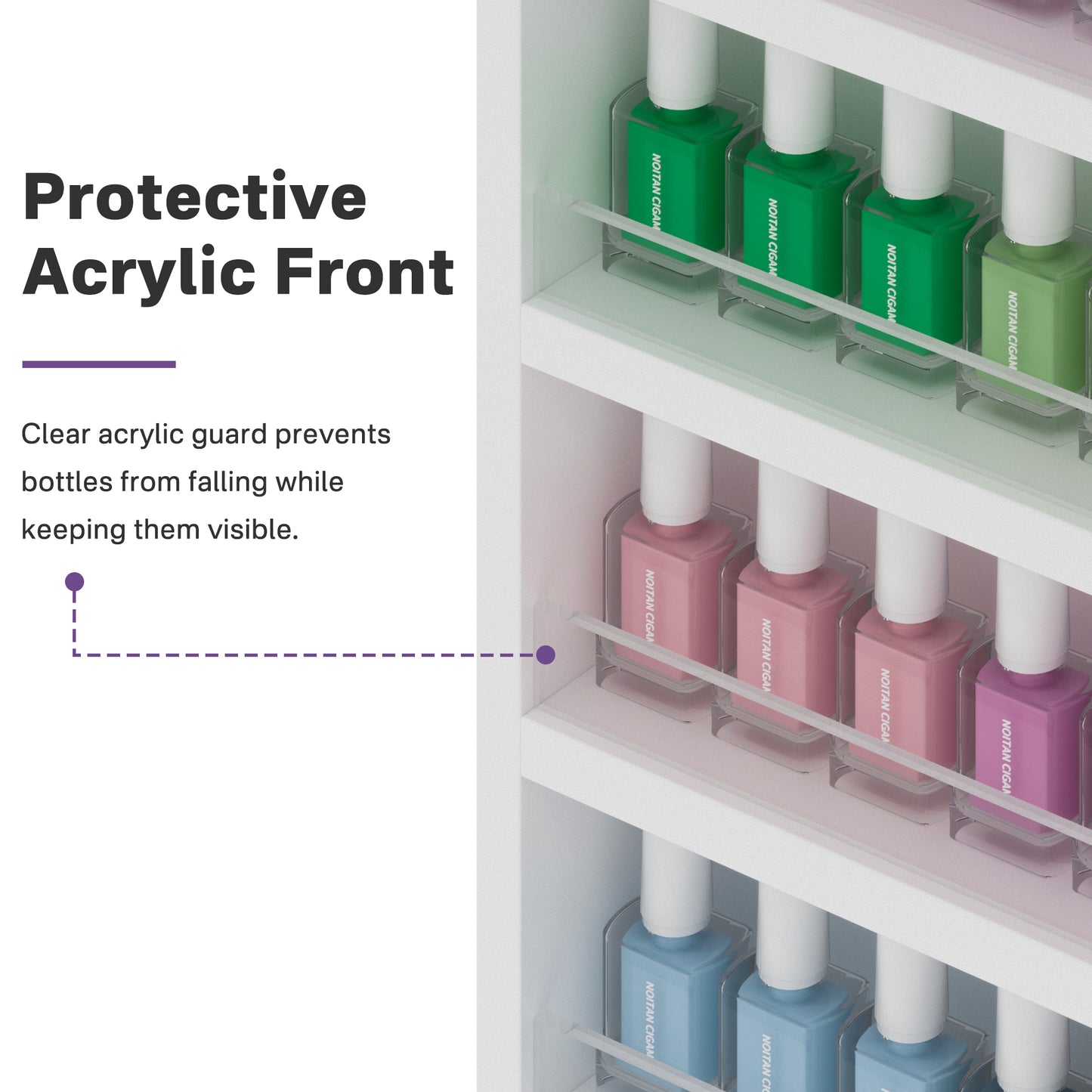 Nail Polish Rack Wall Mounted