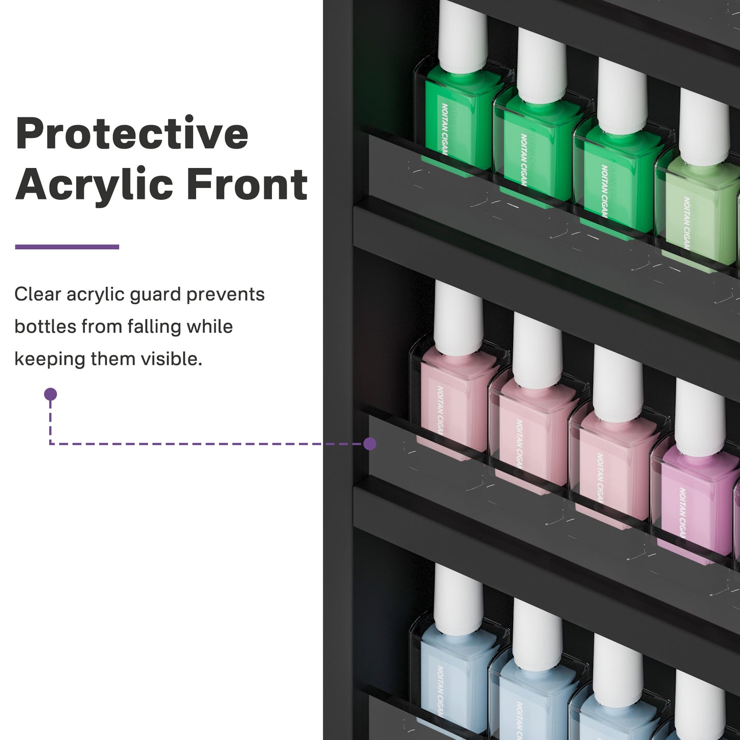 Nail Polish Rack Wall Mounted