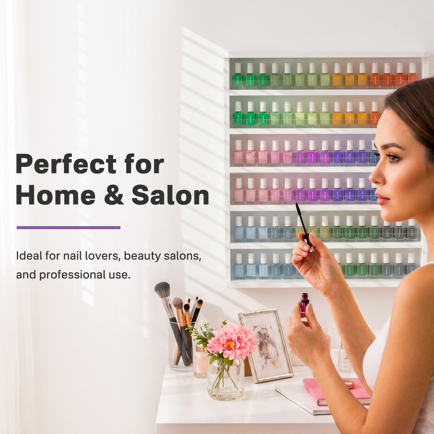 Nail Polish Rack Wall Mounted