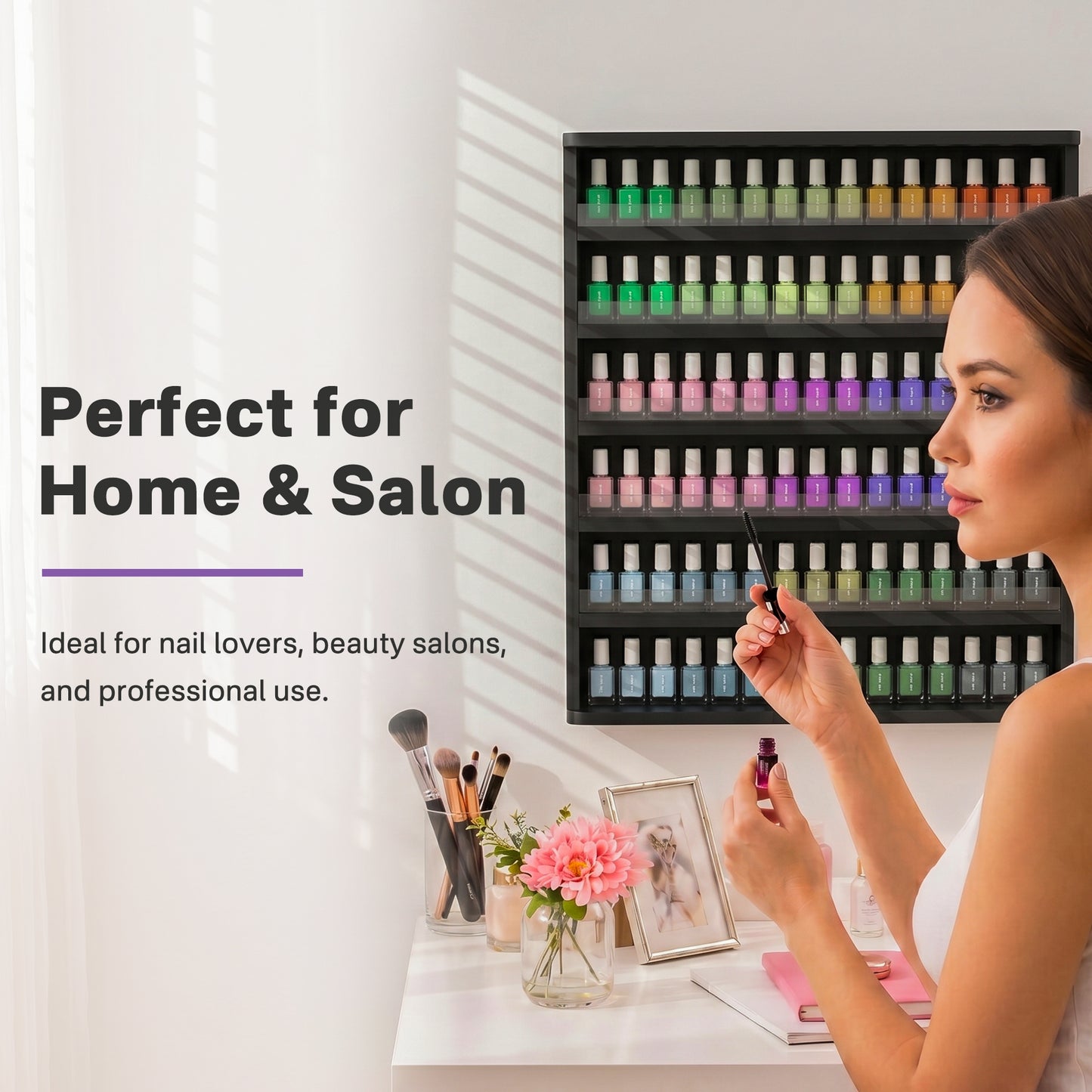 Nail Polish Rack Wall Mounted