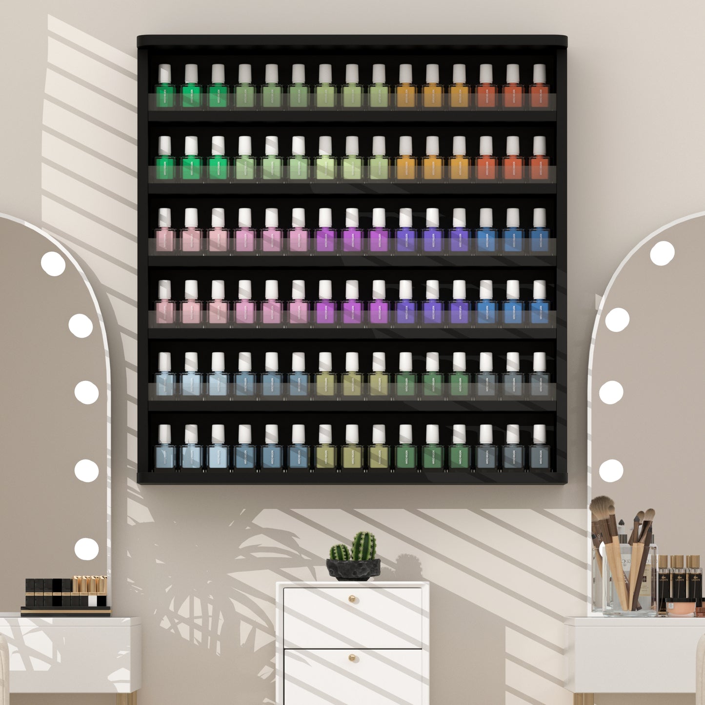 Nail Polish Rack Wall Mounted