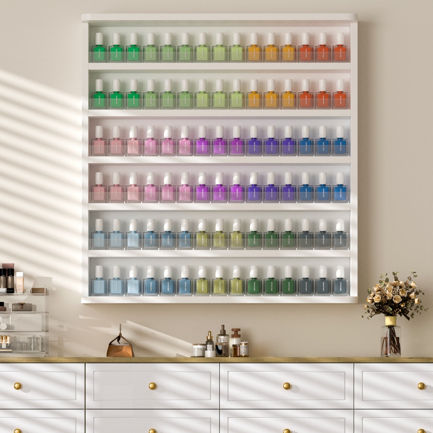 Nail Polish Rack Wall Mounted