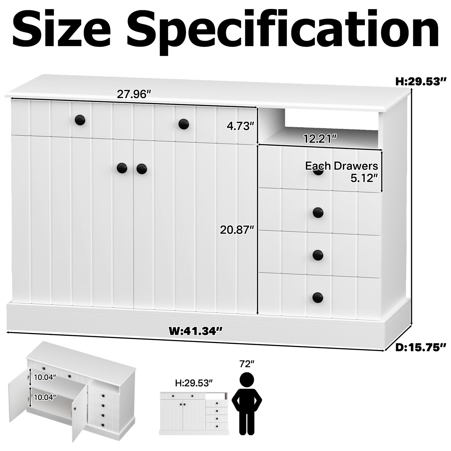 Sideboard Buffet with Storage